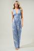 Scout Floral Tilda Plunging Neckline Jumpsuit
